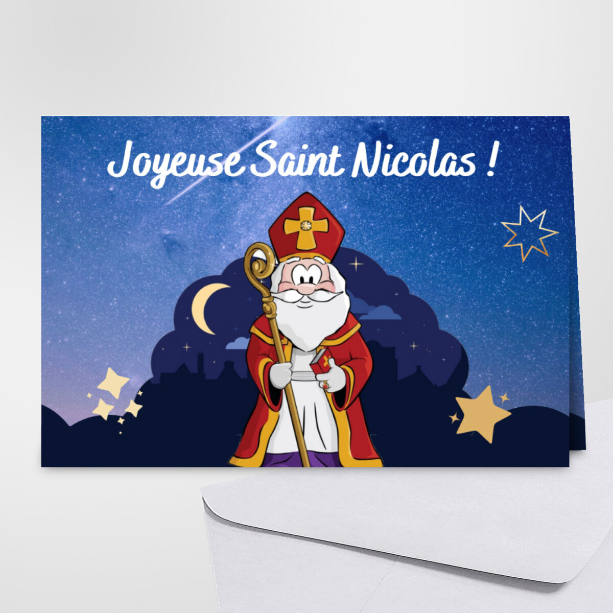 On Te Souhaite Une Bonne Saint Nicolas - Carte Gratuite Carte Saint Nicolas encequiconcerne Bonne Fete Nicolas intéressant