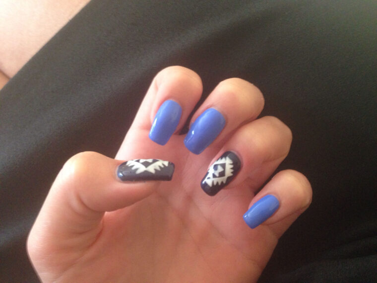 Ongles Bleu  Ongles Bleus, Ongles, Ongle Gel dedans Ongle Bleu Nuit vous pouvez essayer