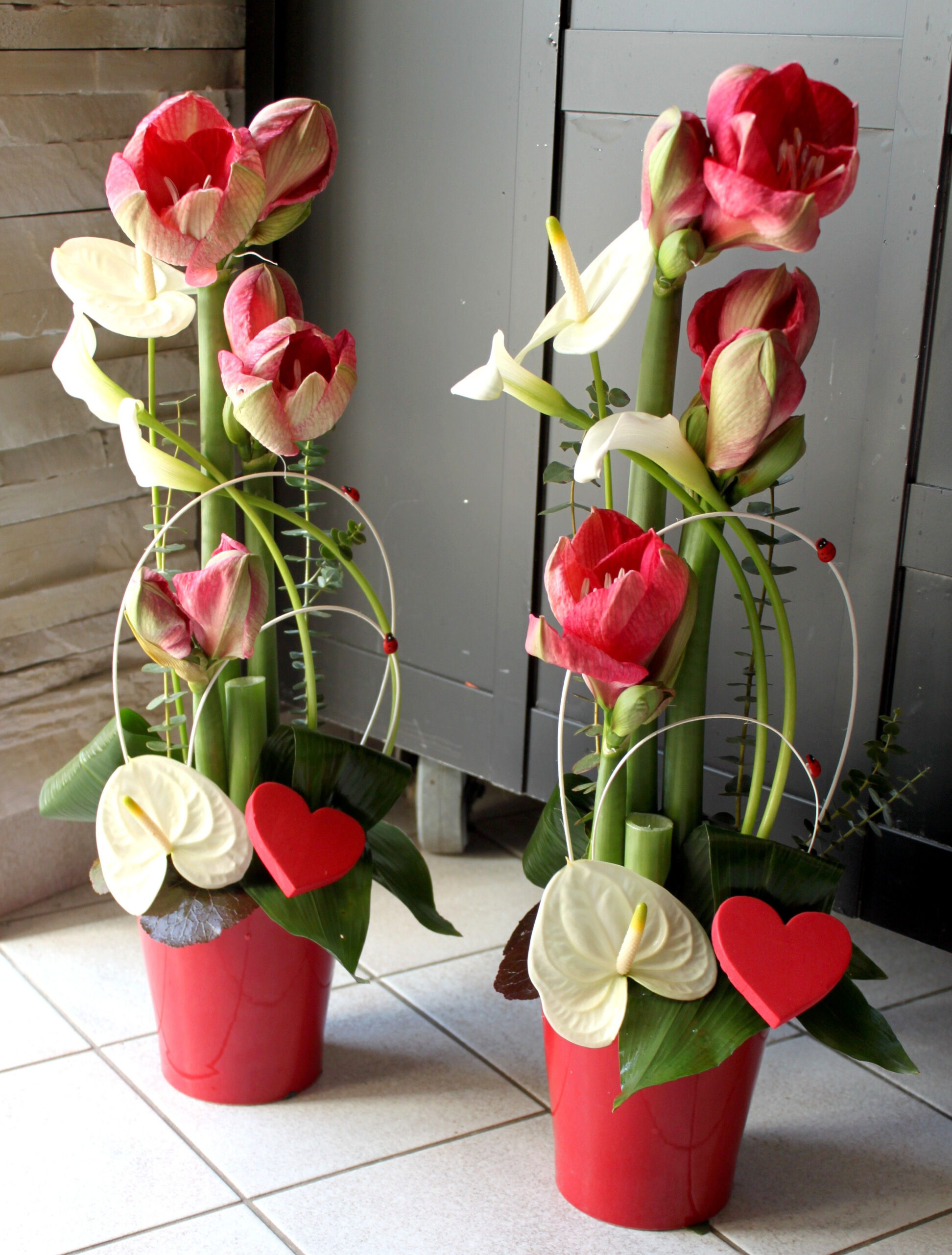 Passiflore Artisan Fleuriste  Saint Valentin Fleurs, Composition pour Décoration St Valentin intéressant 