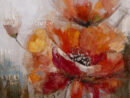 Peinture L'Huile Diluable L'Eau  Peinture Fleurs, Fleurs Abstraites avec Tableau Peinture À L&amp;#039;Huile Fait Main vous pouvez essayer