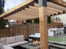 Pergola Kit For 6X6 Wood Posts With Knect 2X6 Top Rafter Brackets tout Pergola Bois Design intéressant