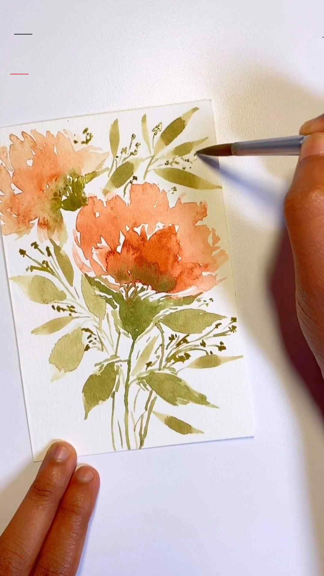 Pin By Debra Lockwood On Watercolor Video In 2020  Watercolor Flowers encequiconcerne Fleur Aquarelle Simple intéressant 