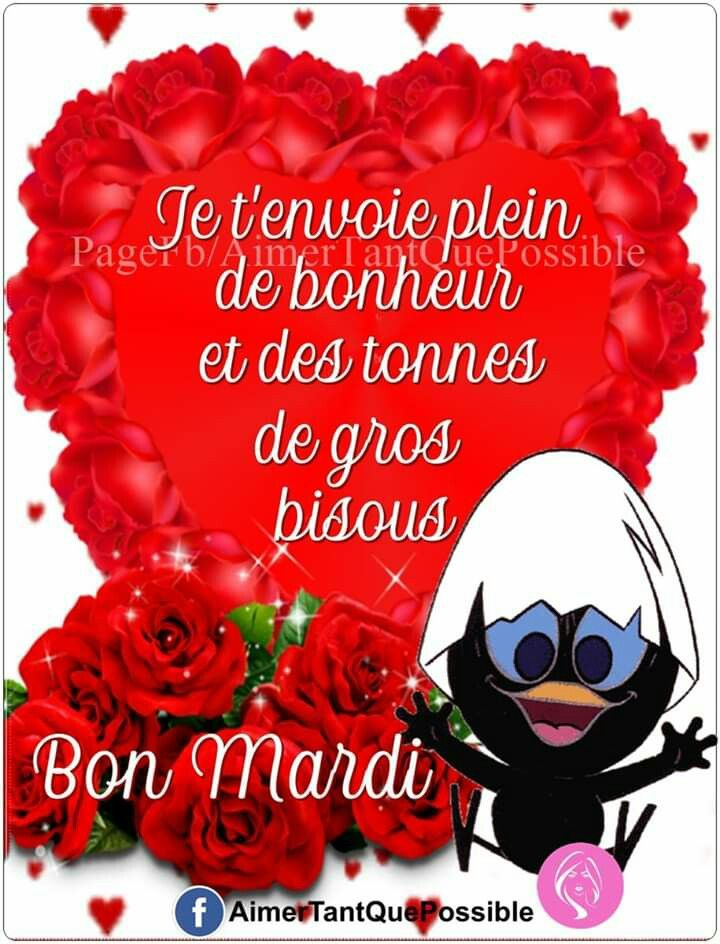 Pin By Vanille On Bonjour Bonne Journée  Happy Friendship Day, Morning encequiconcerne Bon Mardi Bisous génial 