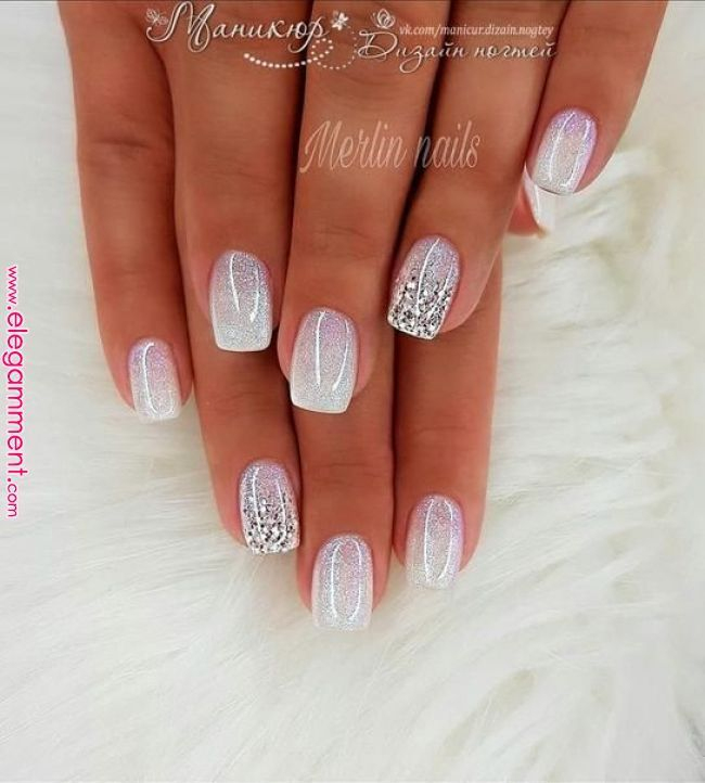 Pin On Conception D&amp;#039;Ongles De Mariee encequiconcerne Idee Ongle Blanc 