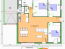 Plan Maison 90M2 Plain Pied 3 Chambres Avec Garage - Tutor Suhu concernant Plan Maison 3 Chambres