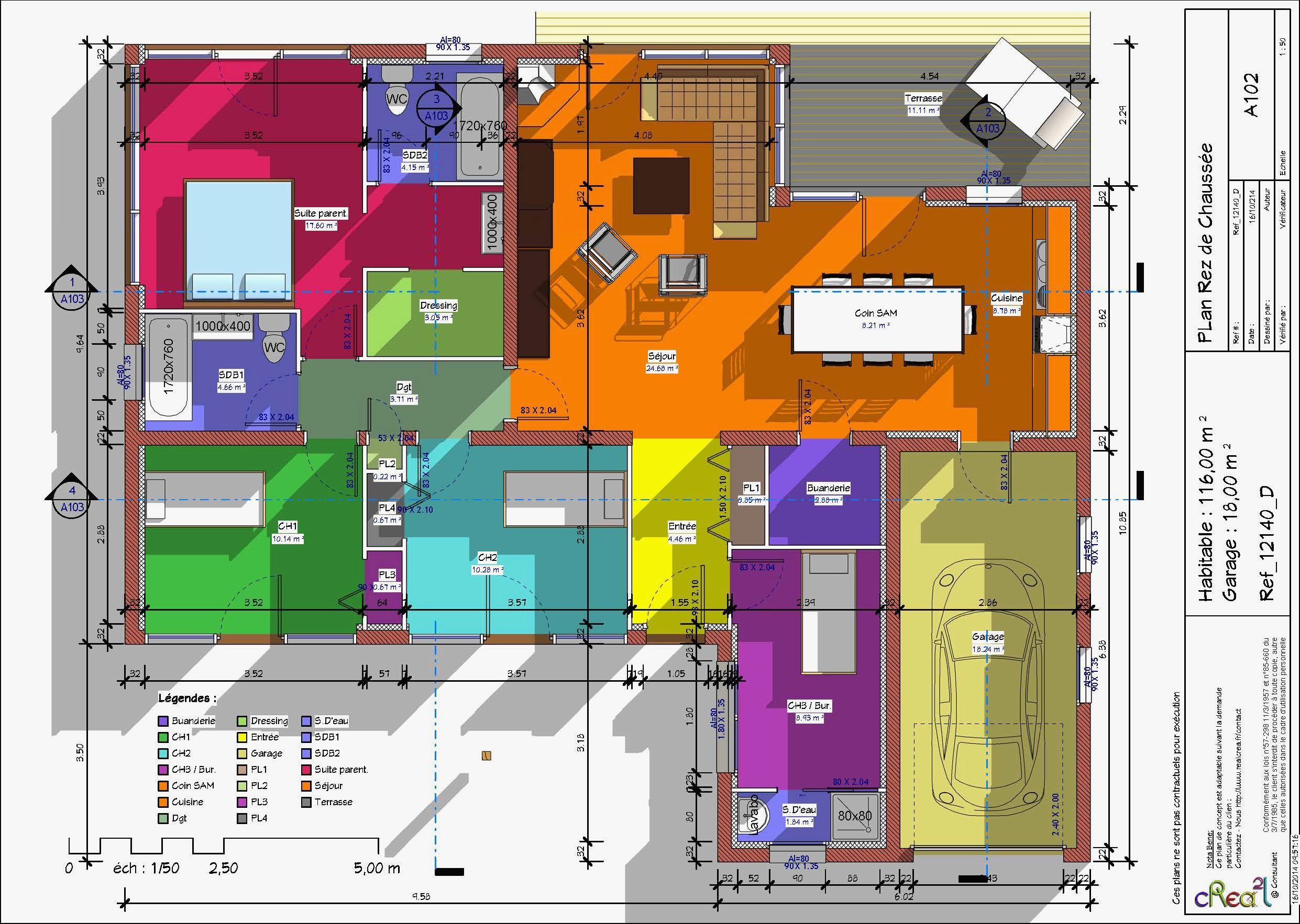 Plan Maison T4 Plain Pied Source D&amp;#039;Inspiration Plans &amp;amp; Maisons Tout avec Plan Maison 4 Chambres Avec Suite Parentale 