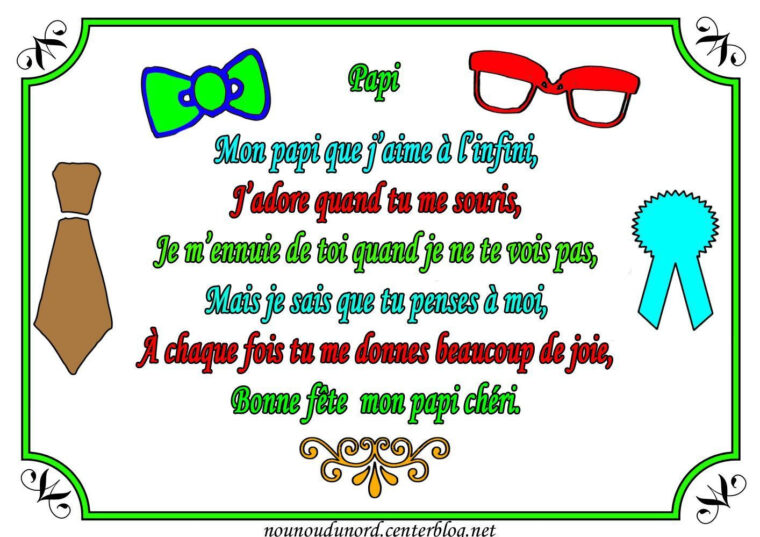 Poeme Fete Des Papis pour Poeme Pour Papa Court