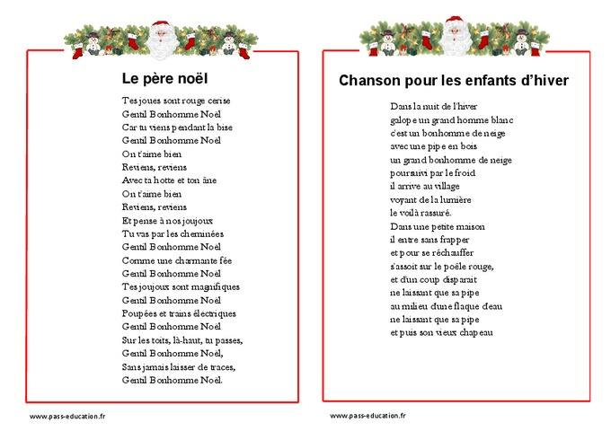 Poèmes Sur Le Thème De Noël - Ce2 - Cm1 - Cm2 - Cycle 3 - Pass Education concernant Poème De Noel