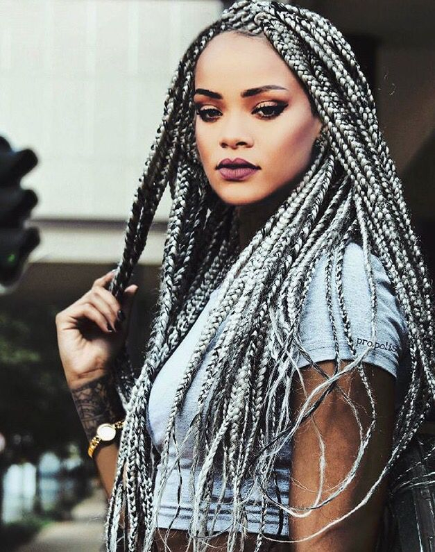 Poetic Justice Braids, Box Braids Hairstyles, Hairstyles 2018, Popular à Tresses Africaine Sur Blanche fascinant