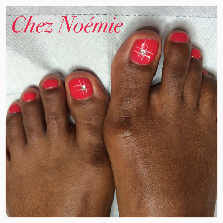 Pose De Vernis Semi Permanent Cnd Shellac Aux Pieds  Mes Créations concernant Modele Ongle Pied