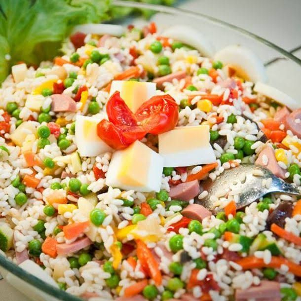 Recette Salade De Riz Complète  Recette  Salade De Riz, Recette à Salade De Riz Antillaise 