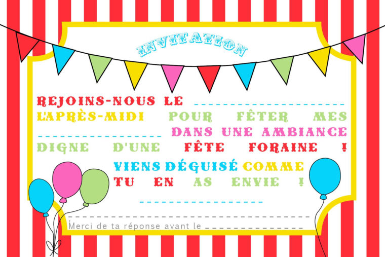 Résultats De Recherche D'Images Pour « Carton D'Anniversaire Faire La pour Carte Invitation Anniversaire À Imprimer intéressant