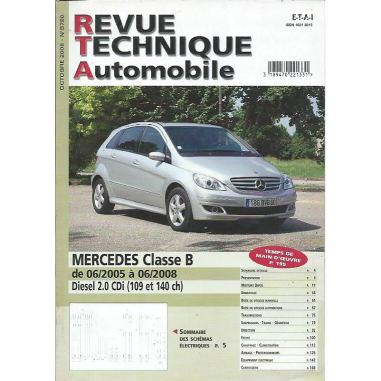 Revue Technique Classe B De Mercedes intérieur Télécharger Revue Technique Automobile Gratuite Pdf