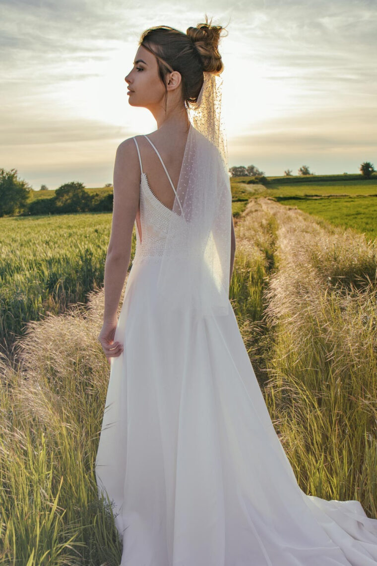 Robe De Mariée Boho Chic À Fines Bretelles Athéna avec Robe Mariee Boheme génial