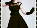 Robe Noire Année 60 - Beauté Et Mode serapportantà Robe Année 60