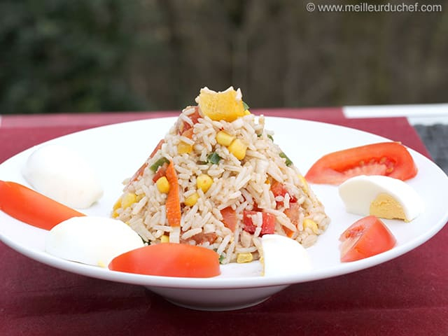 Salade De Riz - Notre Recette Illustrée - Meilleurduchef dedans Salade De Riz Antillaise vous pouvez essayer 