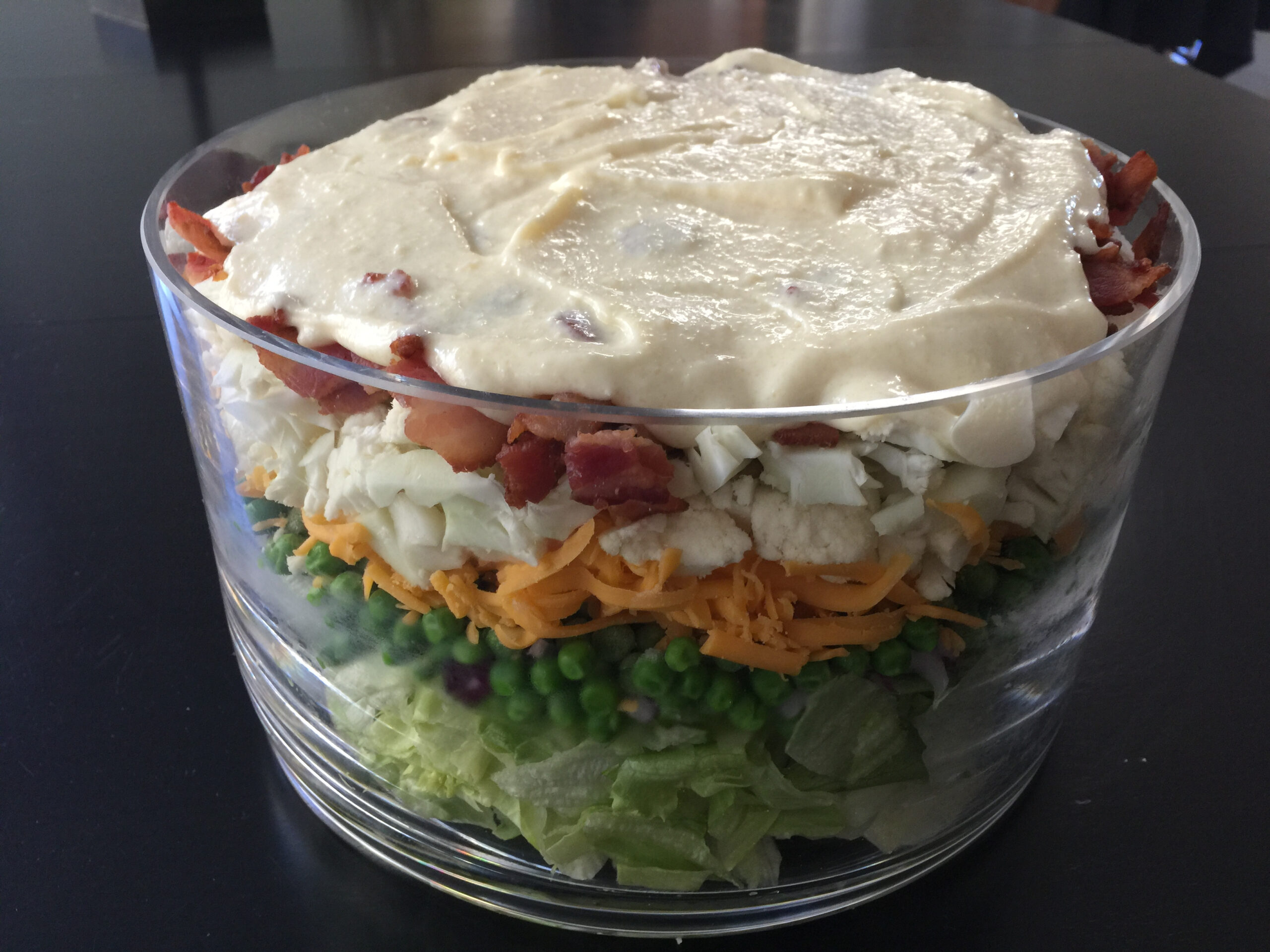 Seven Layer Salad Recipe  Allrecipes destiné Salade 7 Étages vous pouvez essayer 