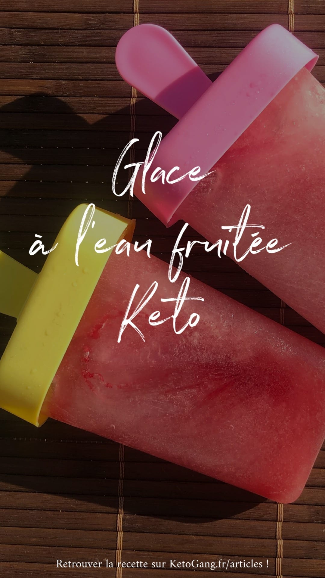Snack Keto Facile : Glace À L'Eau Fruitée - Ketogang avec Glace Sans Sucre