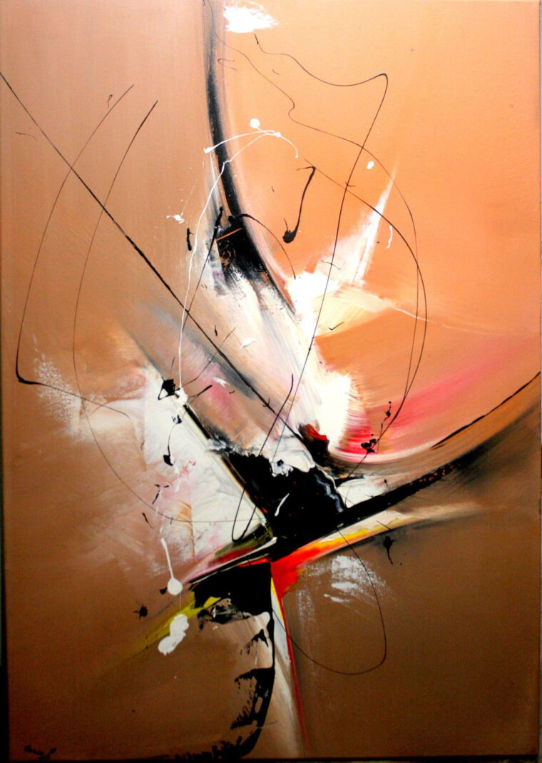 Tableau Contemporain, Peinture Acrylique 9164 Cm  Peinture Abstraite à Peinture Moderne Abstraite