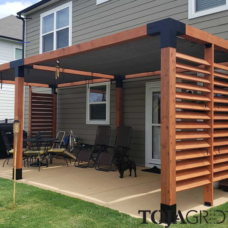 Toja Grid – Simple Modular Pergola System – #Pergolapatio  Patio serapportantà Pergola Bois Design intéressant