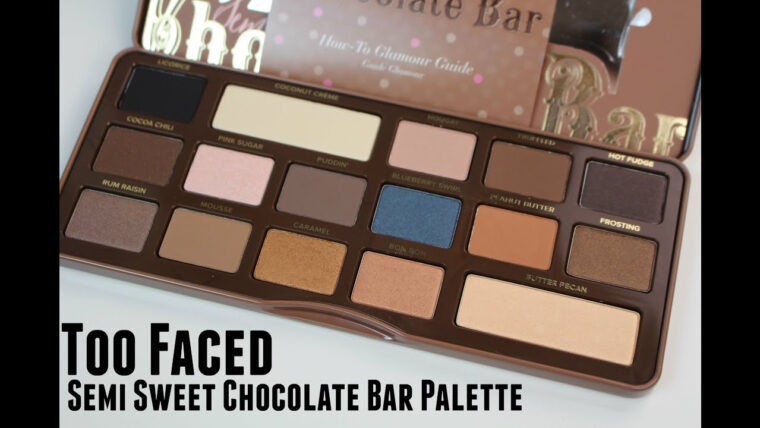 Too Faced Semi Sweet Chocolate Bar Palette Review  Bailey B. – concernant Candy Bar Palette intéressant