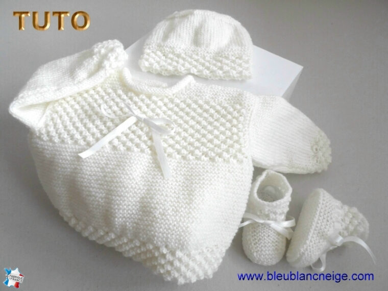 Tuto Modèles Layettes Bb Laine Fait Main Tricot tout Modele Tricot Layette Naissance Gratuit Avec Explication