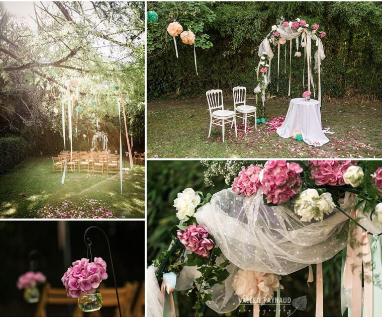 Une Bien Jolie Déco Au Château Lacoste!  Photographe Mariage Nîmes à Décoration Cérémonie Laique