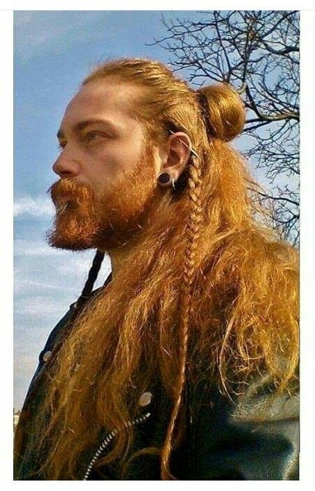 Viking Hair Style #Guyhairstyles  Viking Hair, Long Hair Styles, Curly dedans Coiffure Viking Homme tutoriel 