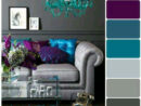 Violet Et Bleu, Espace  Living Room Color Schemes, Room Color Schemes pour Bleu Et Violet