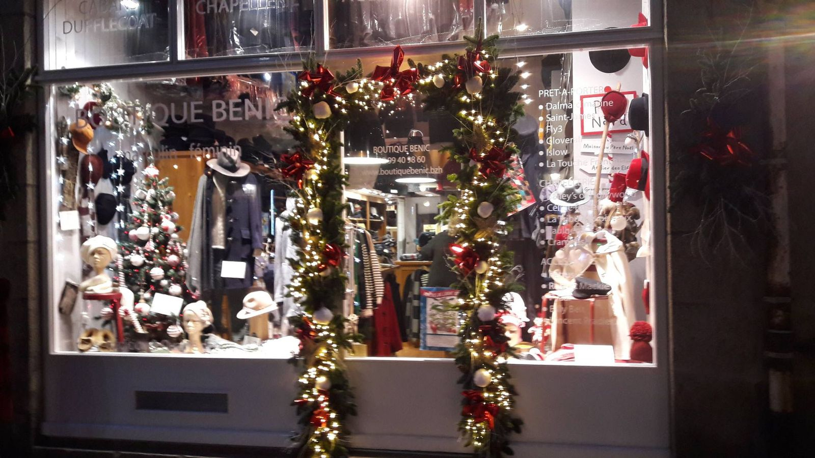 Vitrine De Noël ! - Boutique Bénic  Saint-Malo Intra-Muros à Vitrine De Noel Originale 