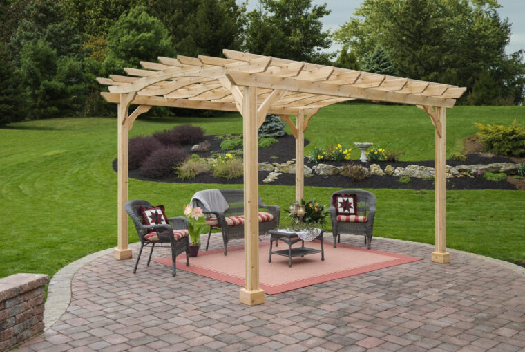 Yardcraft'S Beautifully Hand Made Wood Pergola Kits Are An Affordable concernant Pergola Bois Design intéressant