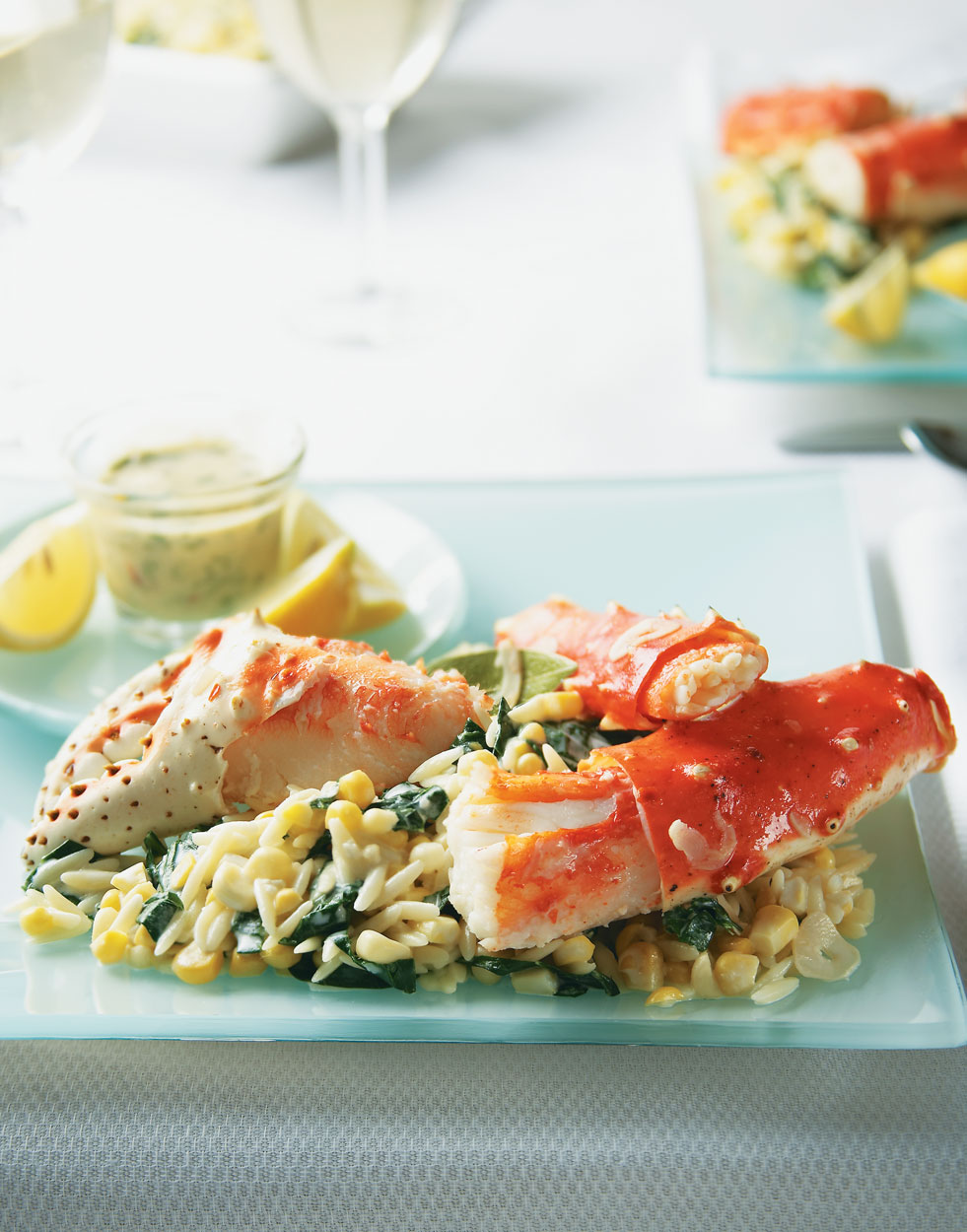 King Crab Legs & Creamy Orzotto Recipe