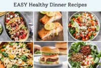 healthy dinner menu ideas healthy dinner menu ideas