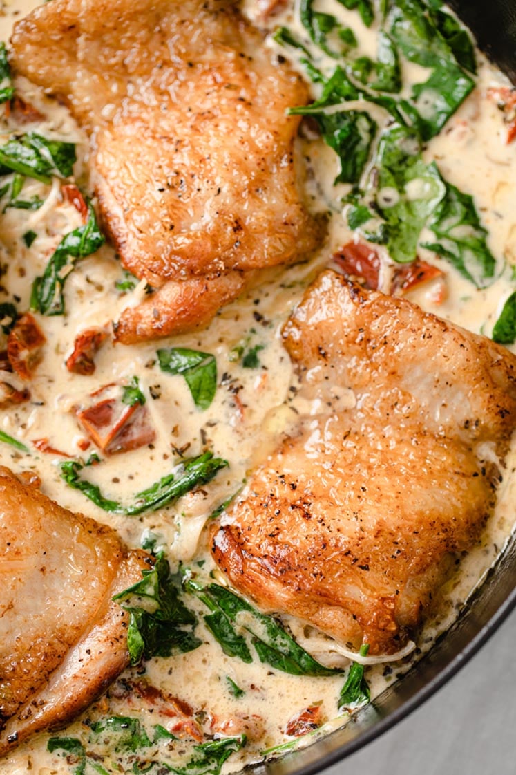 One-Pan Keto Creamy Tuscan Chicken | Real Balanced