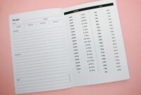 simple design of recipe notebook