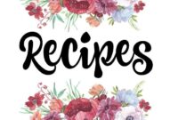 recipe book title ideas