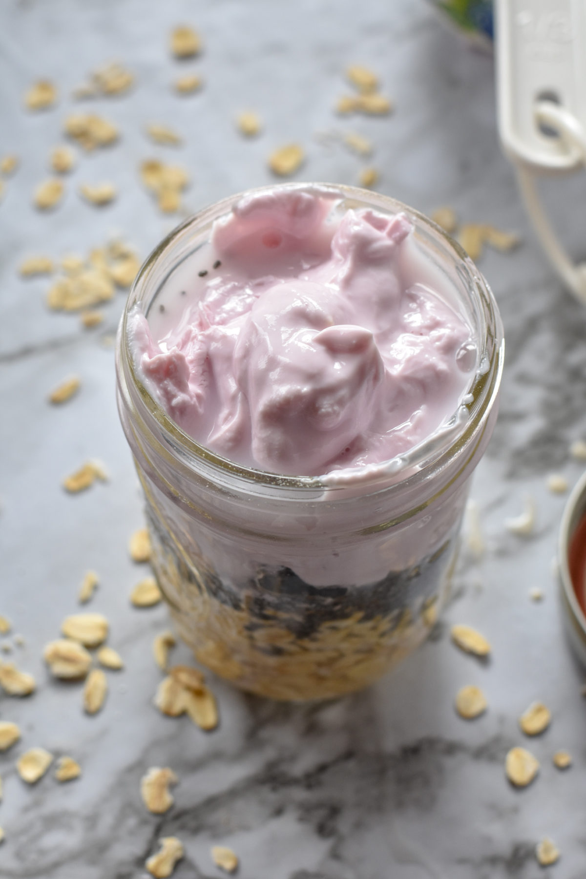 Overnight Oats with Yogurt and Berries - Powered By Mom