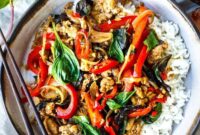 thai basil chicken mince thai basil chicken mince