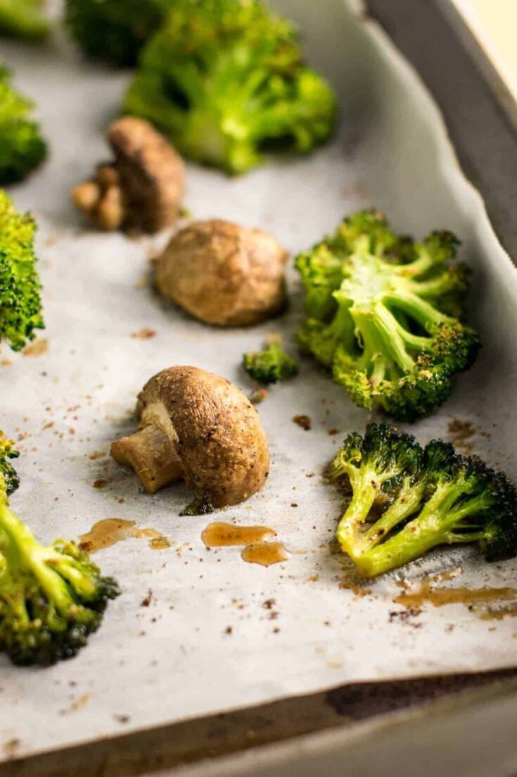 Roasted Broccoli and Mushrooms Recipe - Build Your Bite