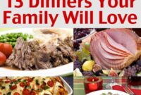 family dinner menu ideas family dinner menu ideas