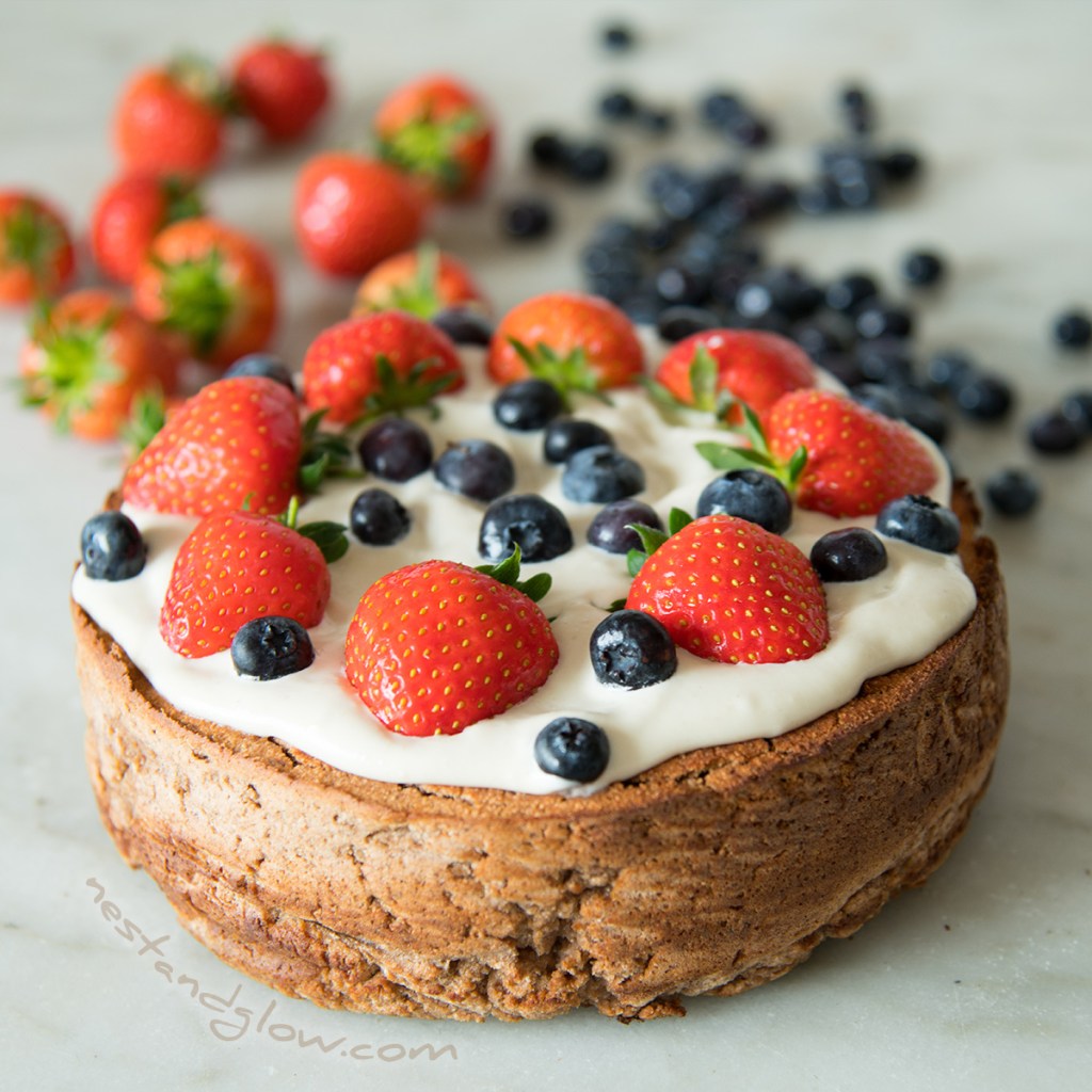 Chickpea Strawberry Cake - Vegan and Gluten-free Healthy Recipe