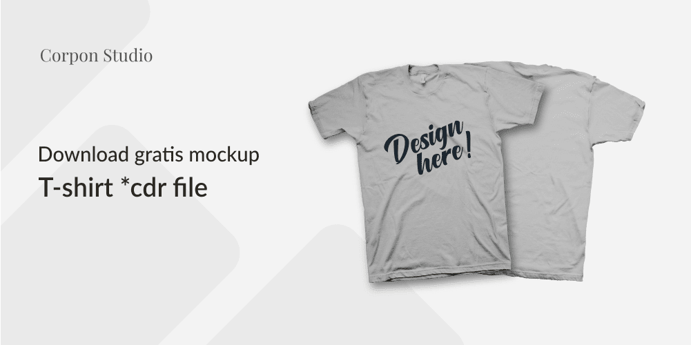 Download Mockup T-Shirt CDR File Gratis - Jago Desain