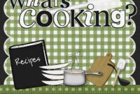 cover for recipe book ideas