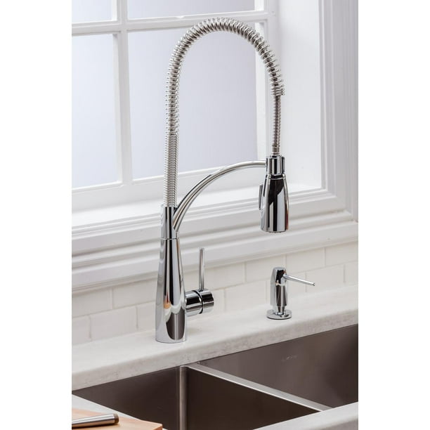 Elkay Avado Single Hole Kitchen Faucet with Semi-Professional Spout
