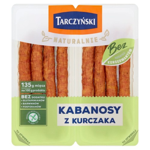 TARCZYŃSKI KABANOS BEZ KONSERWANTÓW Z KURCZAKA 180G eHurtowniaSzczecin.eu