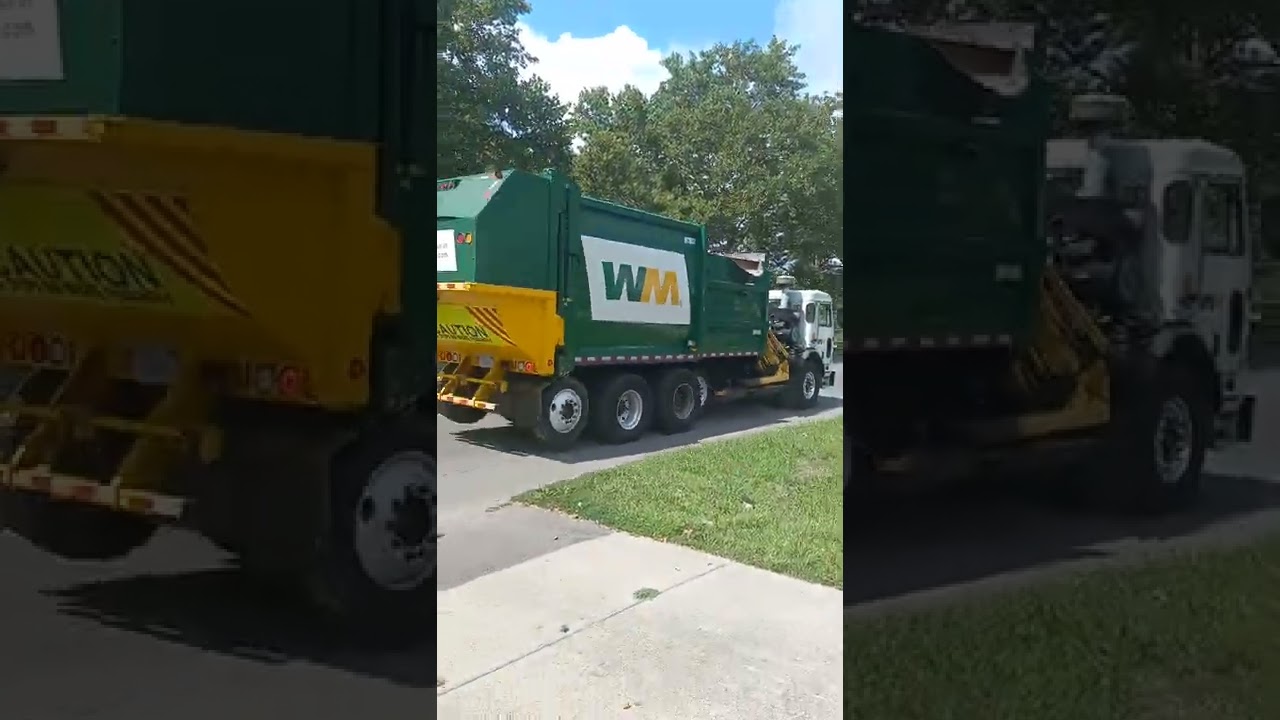 garbage truck WM - YouTube
