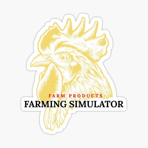 "farming simulator" Sticker for Sale by kuikai123 | Redbubble