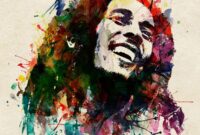 bob marley trippy art