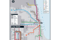cta map poster brown line