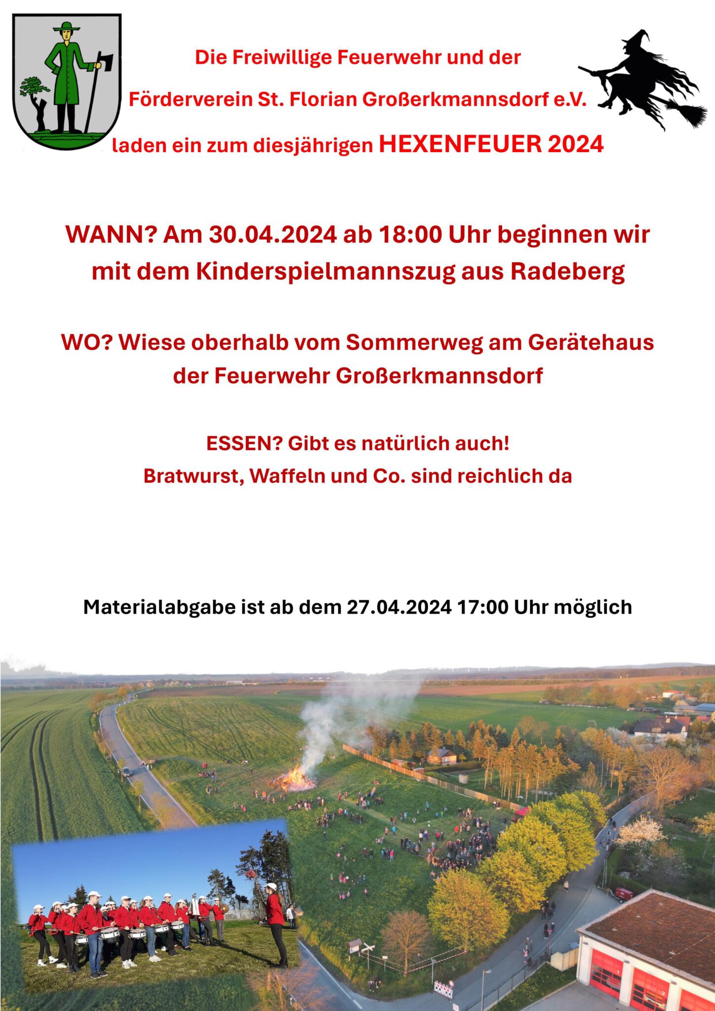  Hexenfeuer 2024 – Feuerwehren Radeberg Illustration 